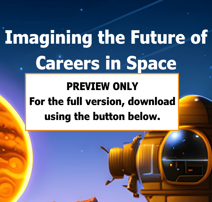 Poster for Imagining the Future of Careers in Space