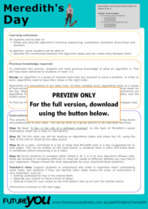 A preview image of a teaching resource on a software engineer's day. It says PREVIEW ONLY. For the full version, download using the button below.