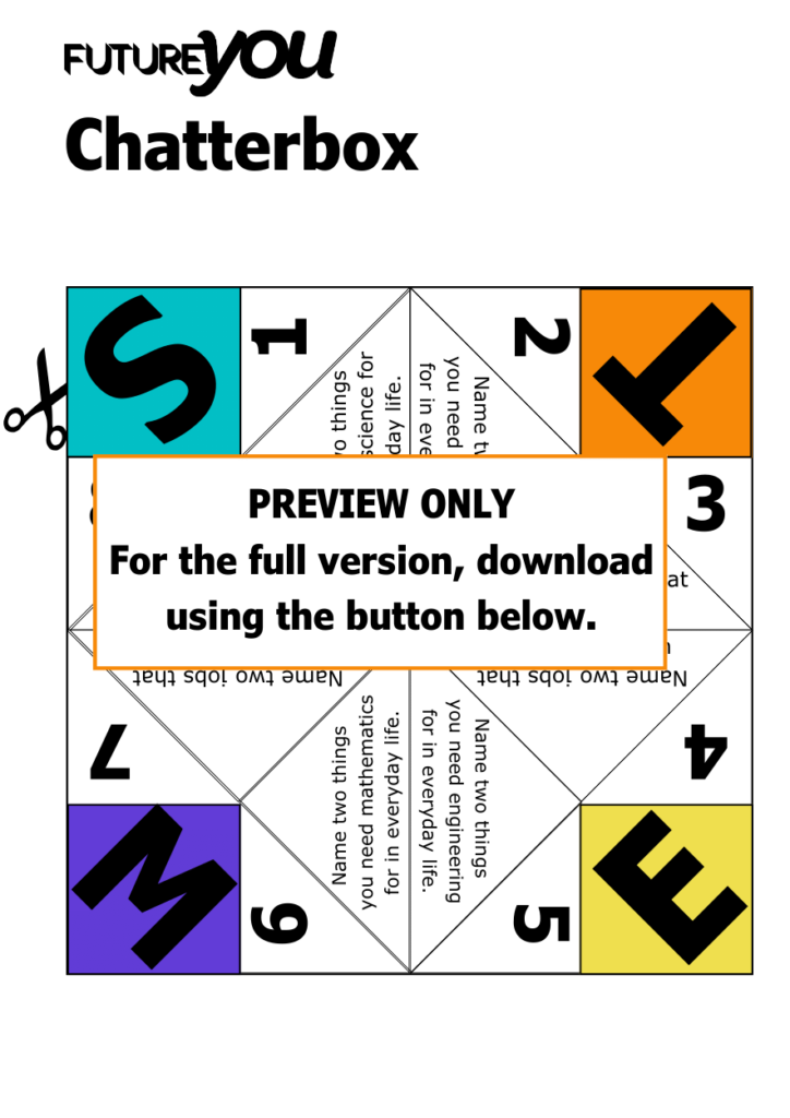 STEM Chatterbox (Colour and B+W)