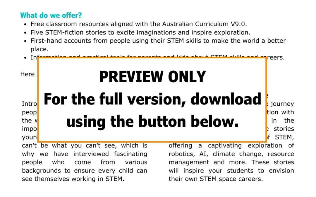 PREVIEW ONLY. For the full version, download using the button below. Thumbnail for Jamie's teachers pack.