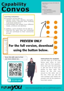 PREVIEW ONLY. For the full version, download using the button below. Jamie's capability convos thumbnail.