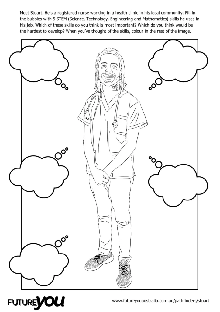 Skills Colouring In - Stuart